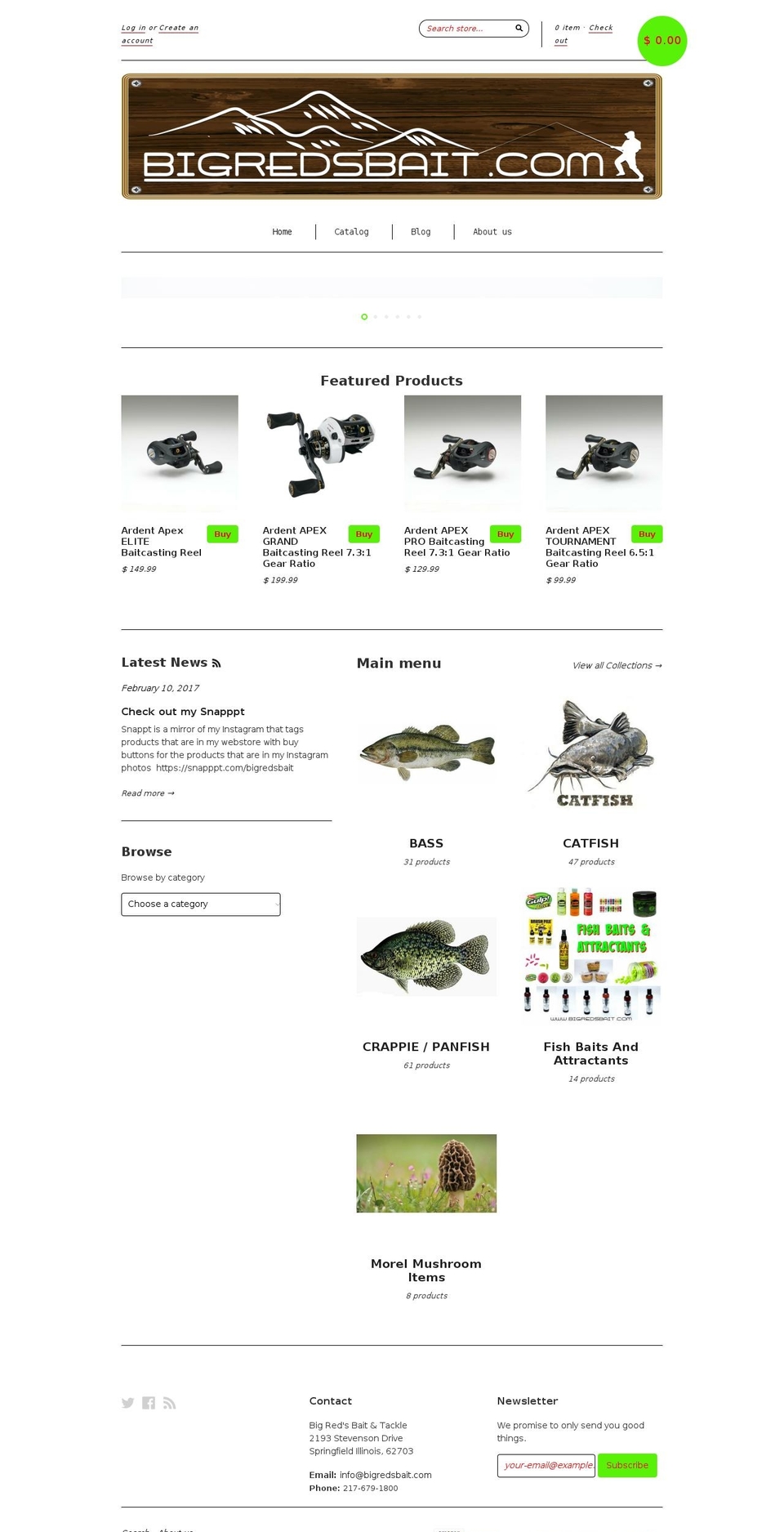 ilove2fish.com shopify website screenshot
