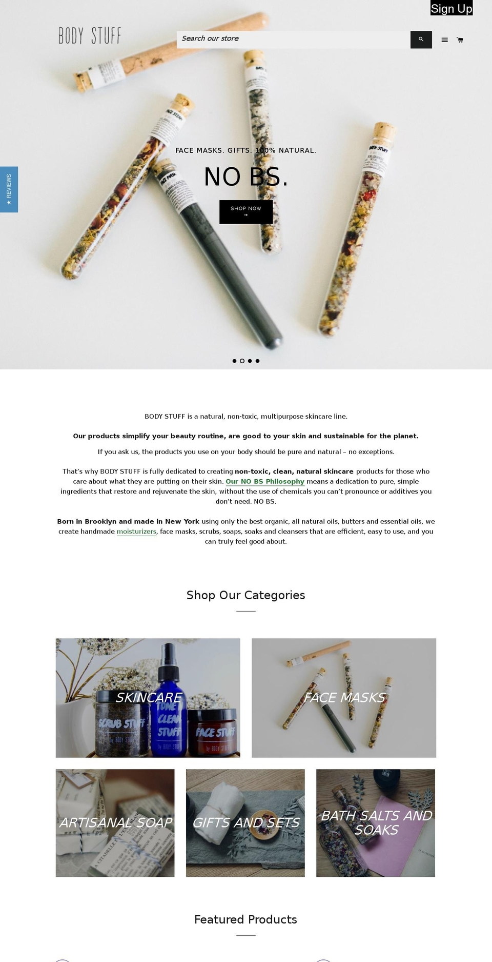 ilovebodystuff.com — Shopify storefront screenshot