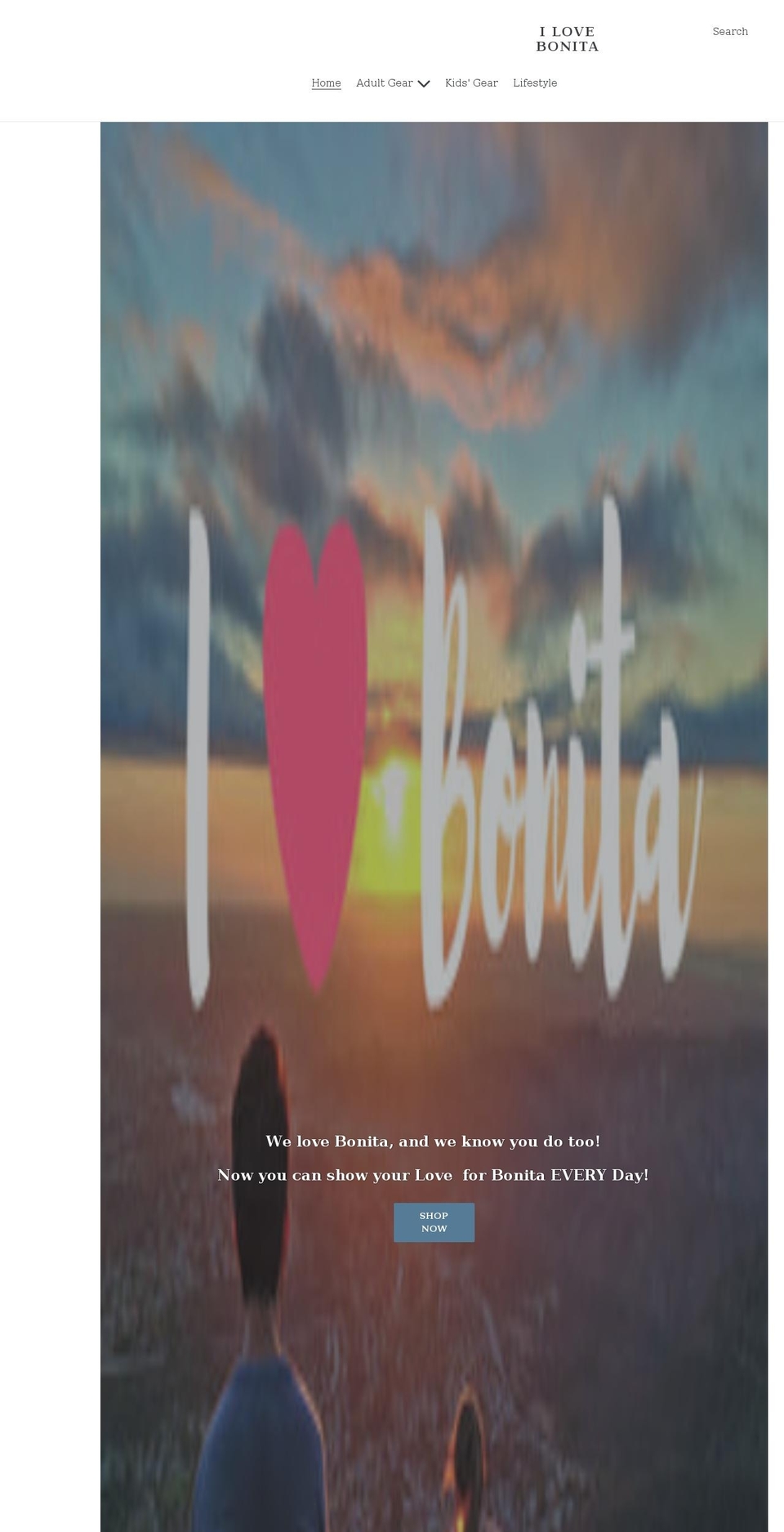 ilovebonitashop.com shopify website screenshot