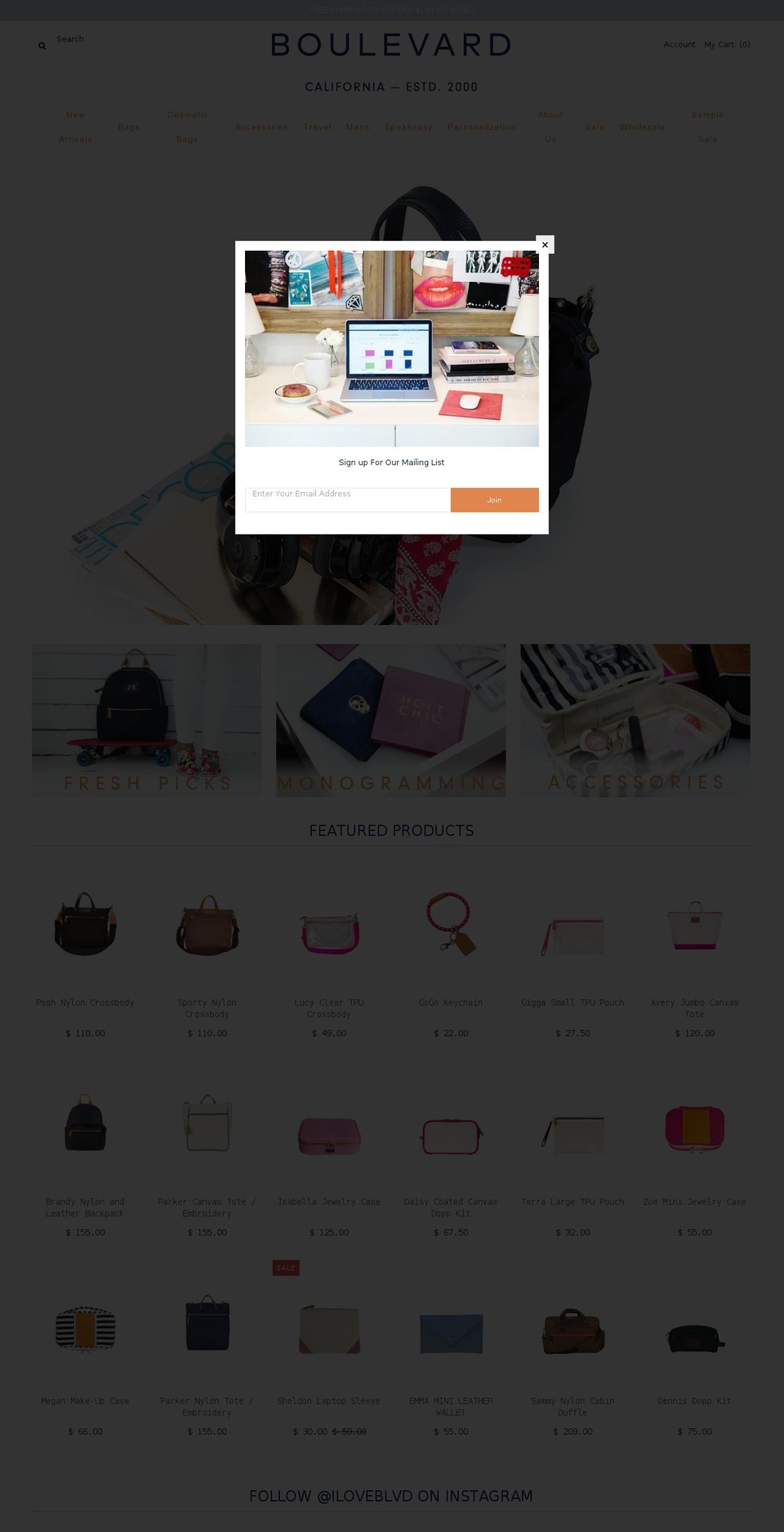 iloveboulevard.com — Shopify storefront screenshot