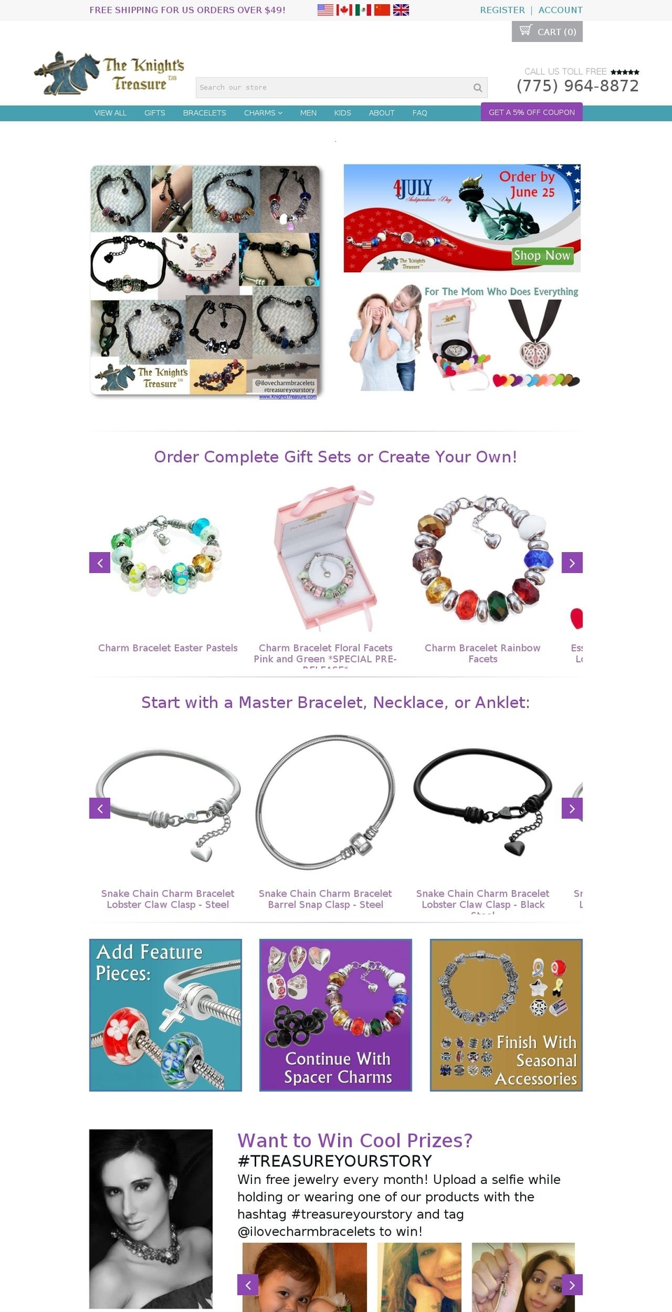 proven-profitable-theme-v8-8 Shopify theme site example ilovecharmbracelets.net