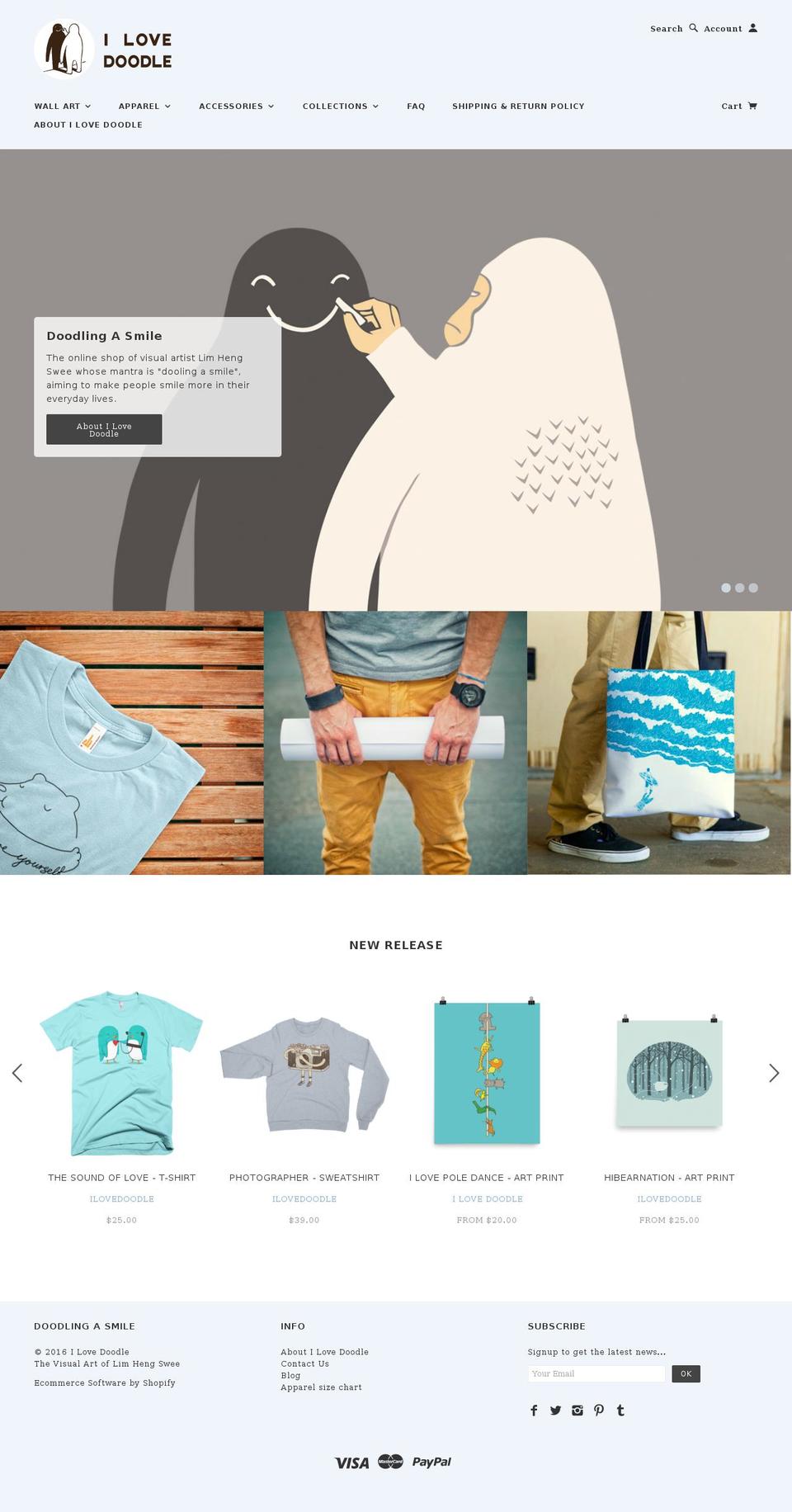 ilovedoodle.com shopify website screenshot