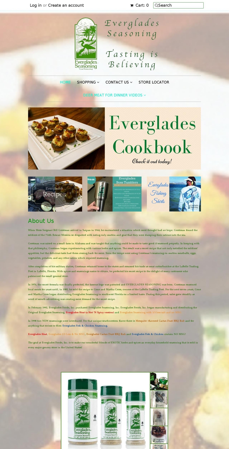 iloveeverglades.com shopify website screenshot
