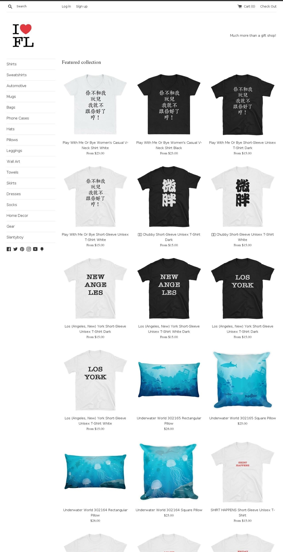 iloveflshop.com — Shopify storefront screenshot