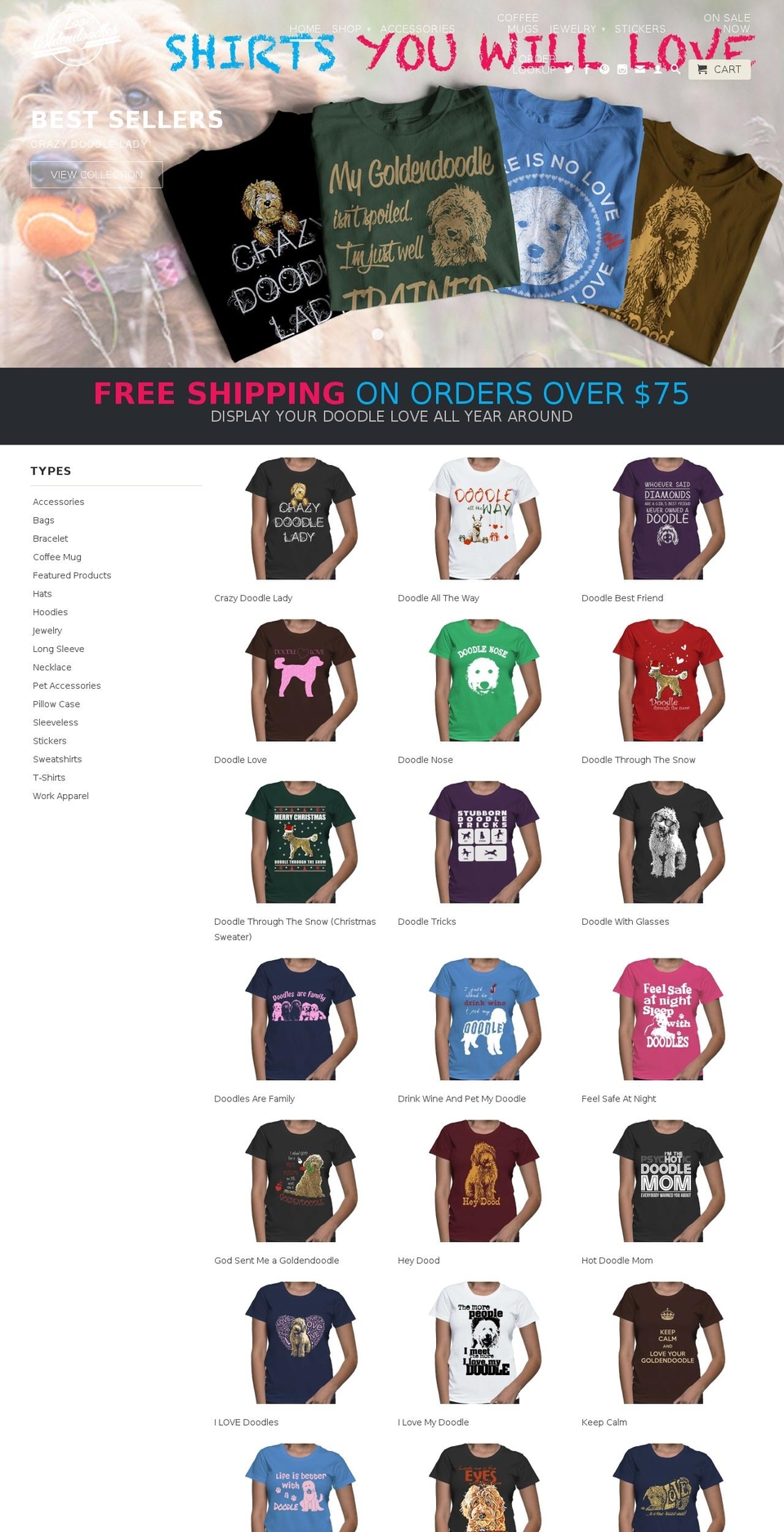 ilovegoldendoodles.net shopify website screenshot