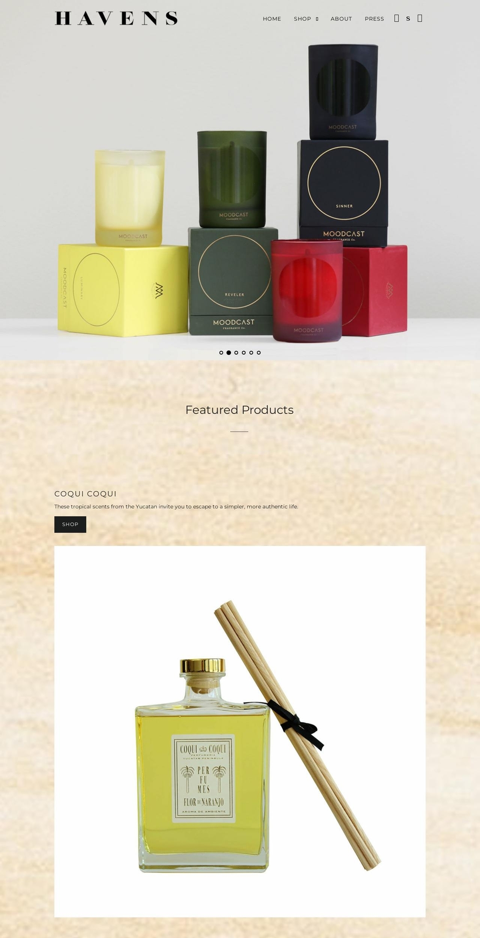 ilovehavens.com shopify website screenshot