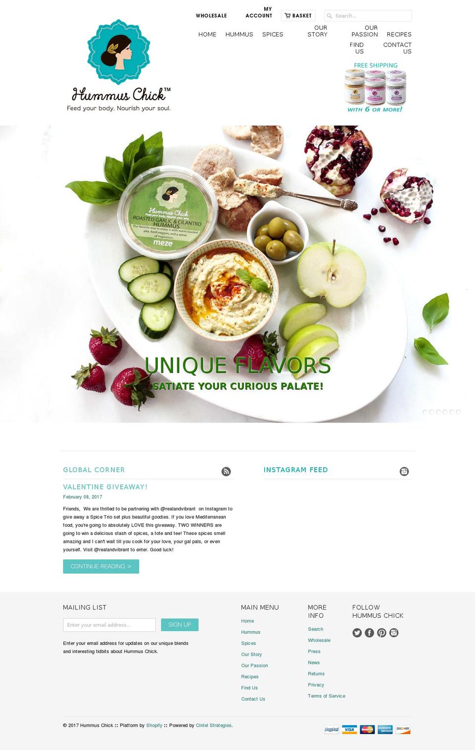 ilovehummuschick.com shopify website screenshot