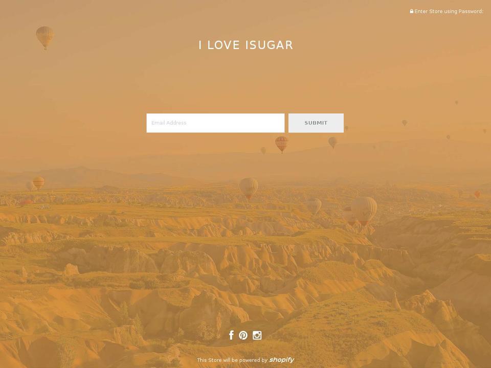iloveisugar.com shopify website screenshot
