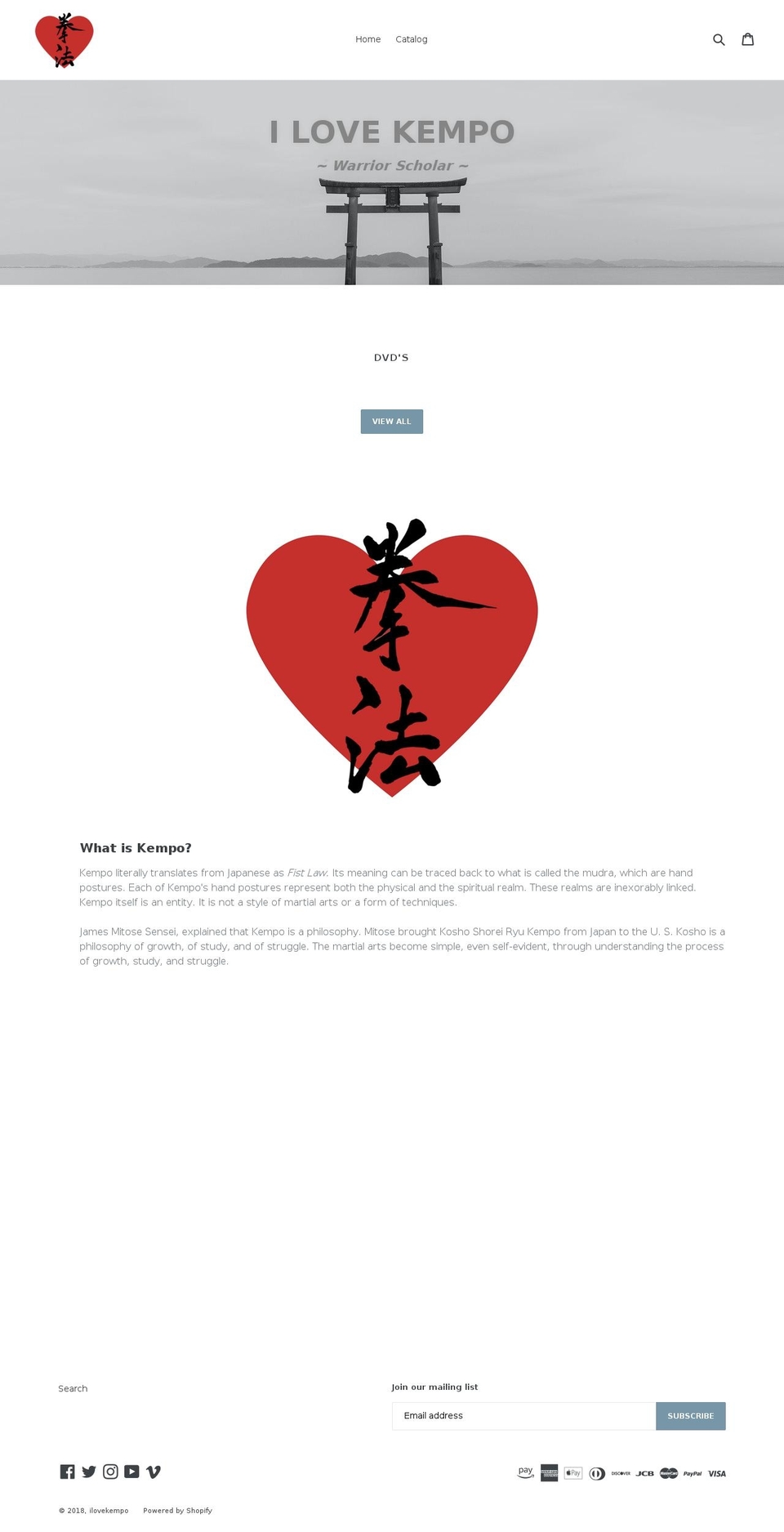 ilovekempo.com — Shopify storefront screenshot