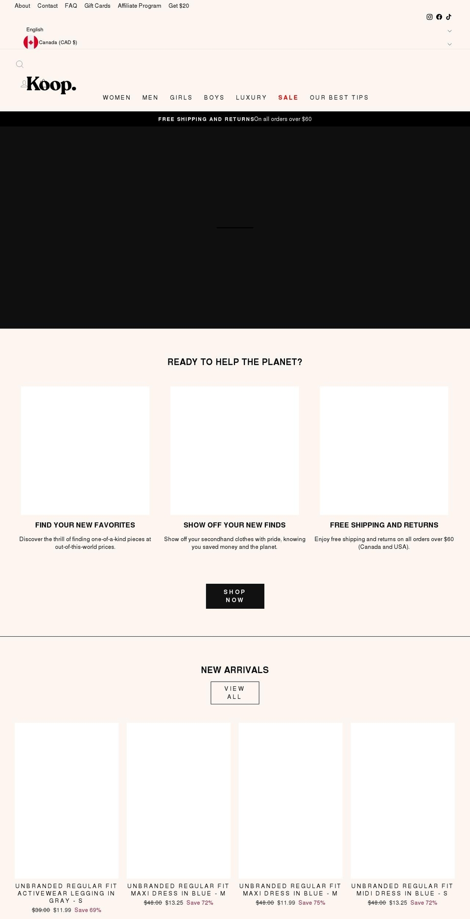 ilovekoop.com shopify website screenshot