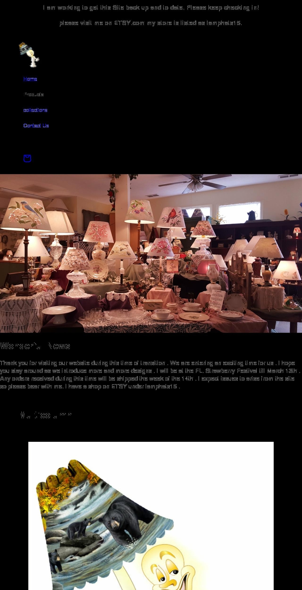 ilovelampshade.com shopify website screenshot