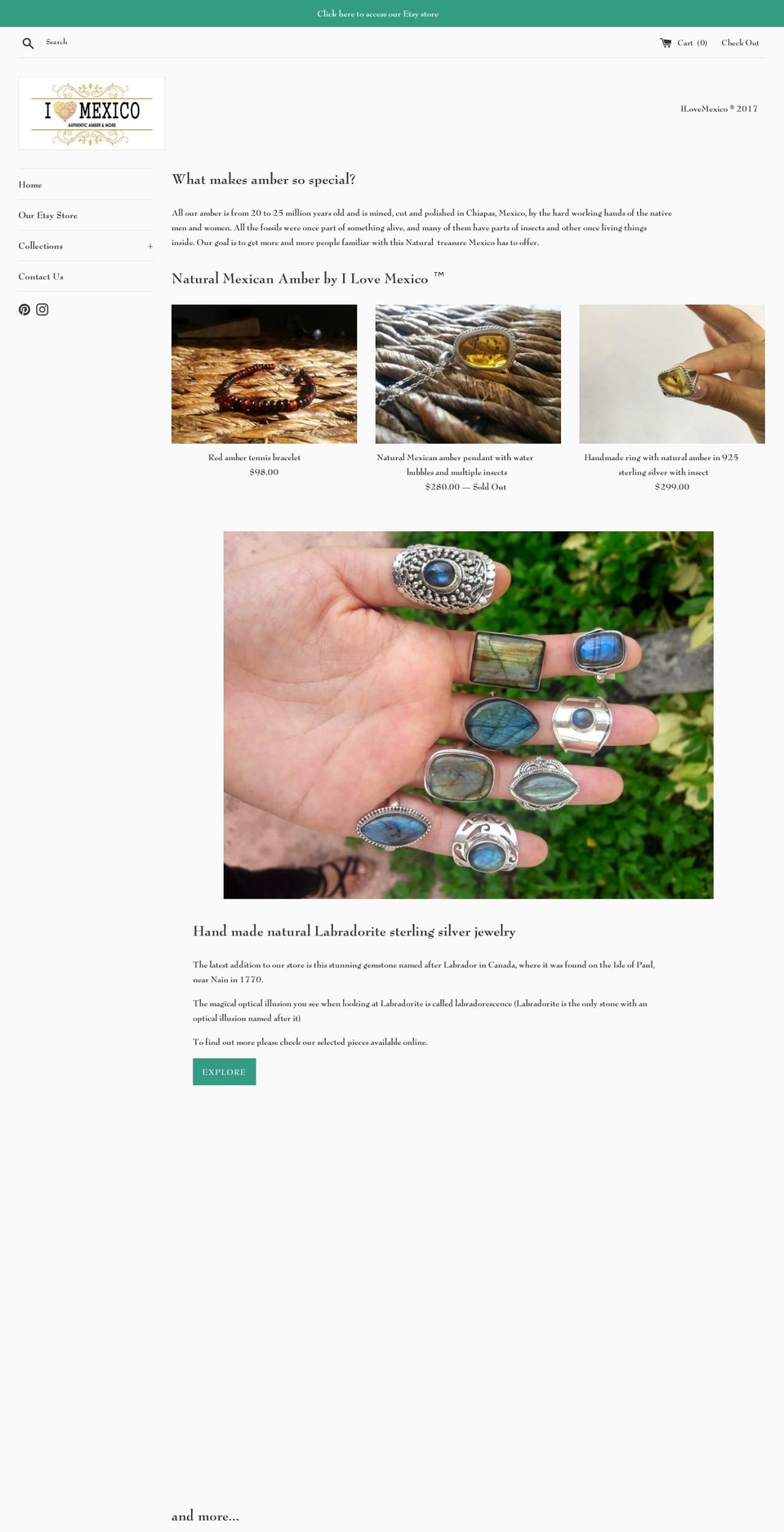ilovemexico.org shopify website screenshot