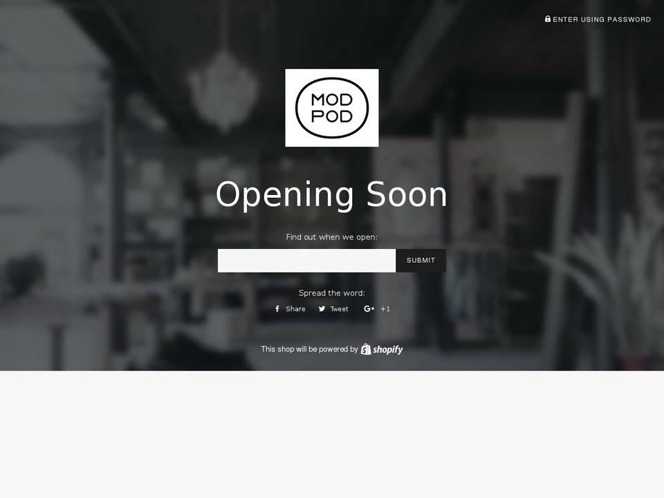 ilovemodpod.com — Shopify storefront screenshot