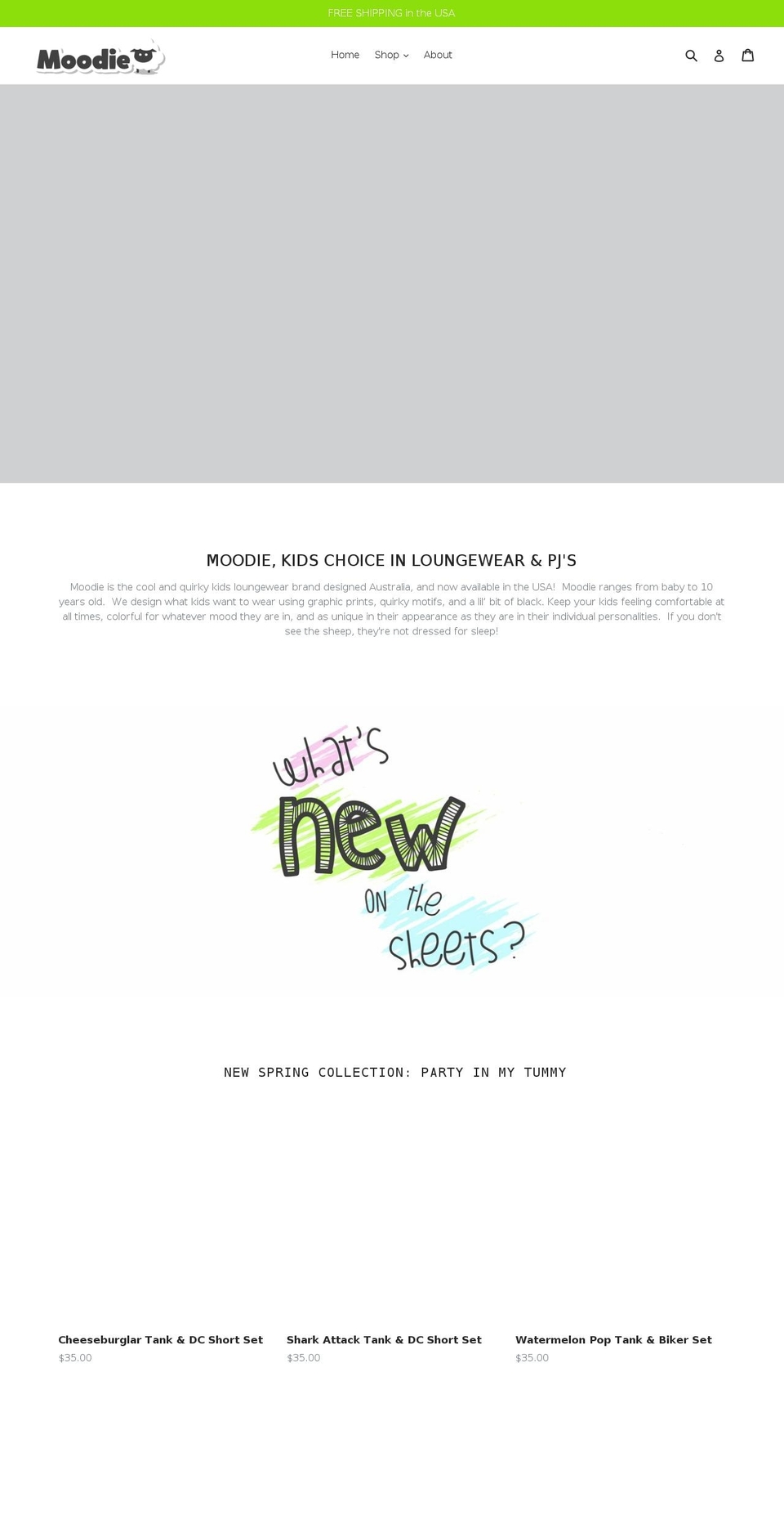 ilovemoodie.com shopify website screenshot