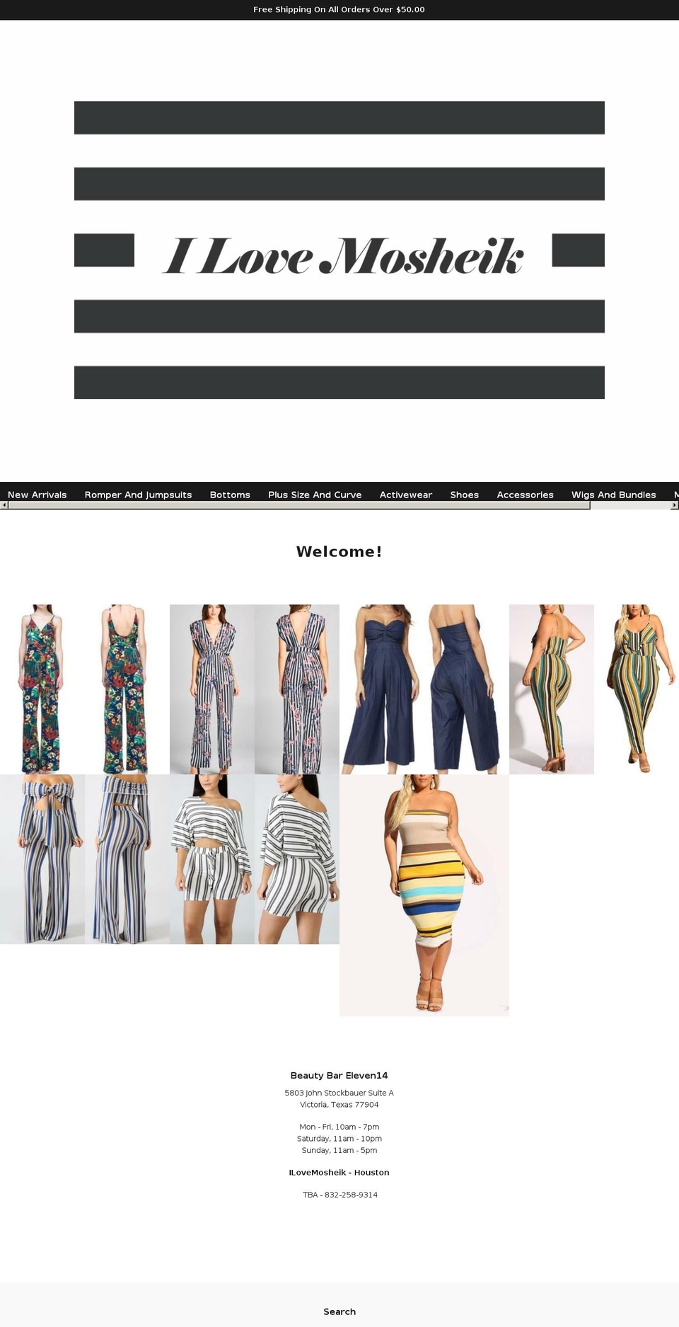 ilovemosheik.com — Shopify storefront screenshot