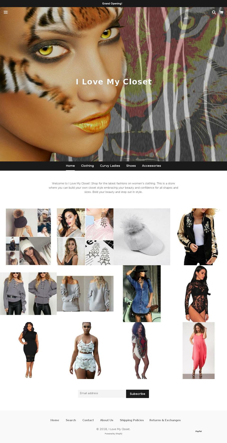 ilovemyclosetokc.com — Shopify storefront screenshot