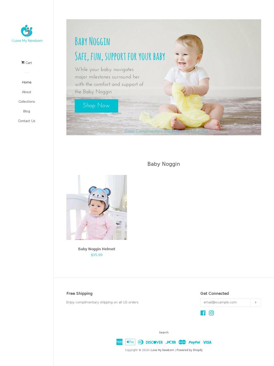 ilovemynewborn.com — Shopify storefront screenshot
