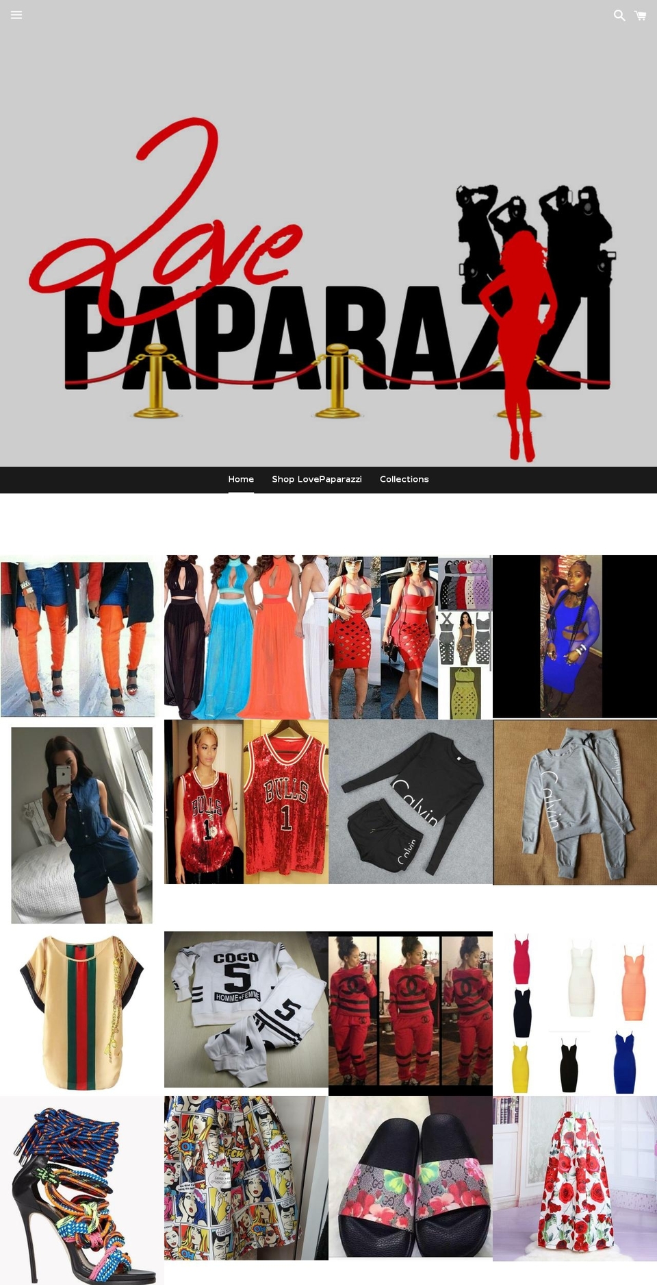 ilovemypaparazzi.com shopify website screenshot