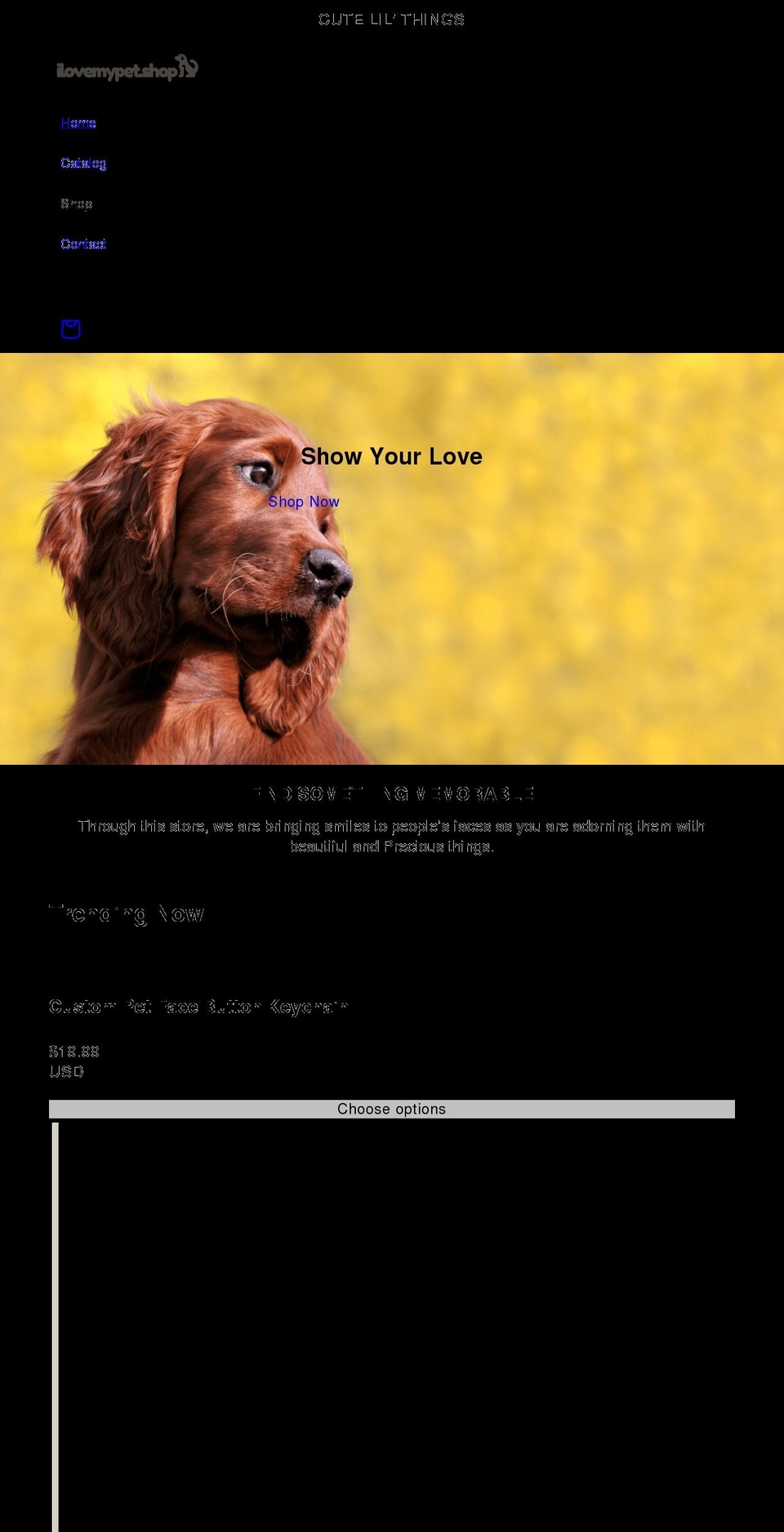 ilovemypet.shop shopify website screenshot