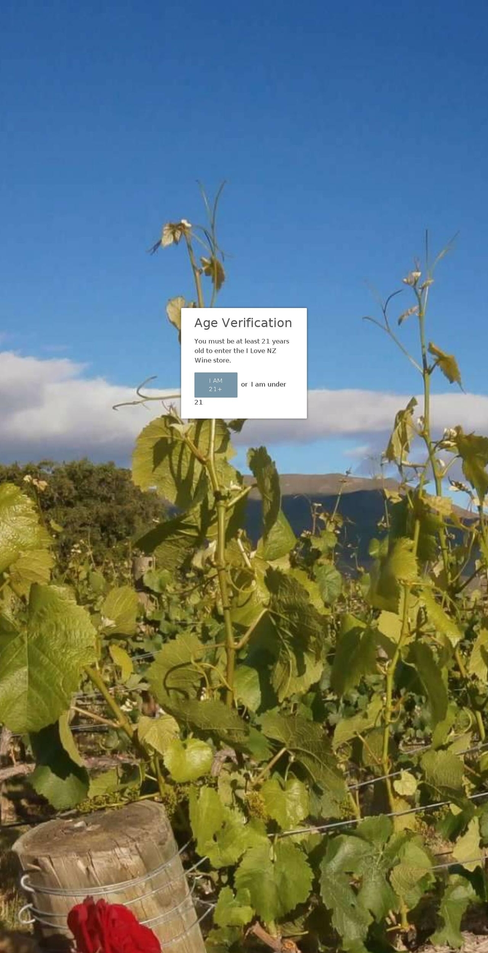 ilovenzwine.com shopify website screenshot