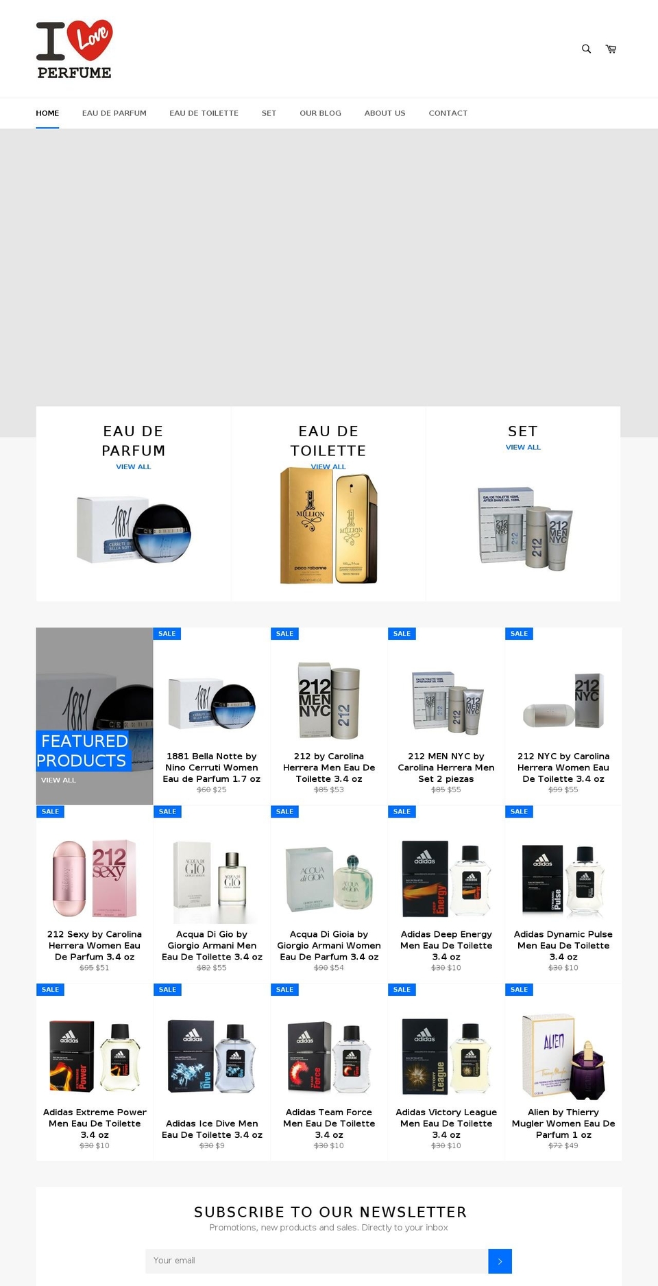 iloveperfume.us shopify website screenshot