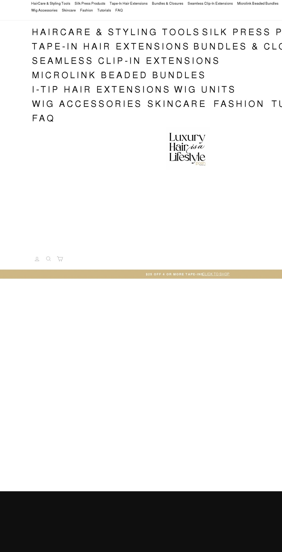 iloveposhcollection.com shopify website screenshot