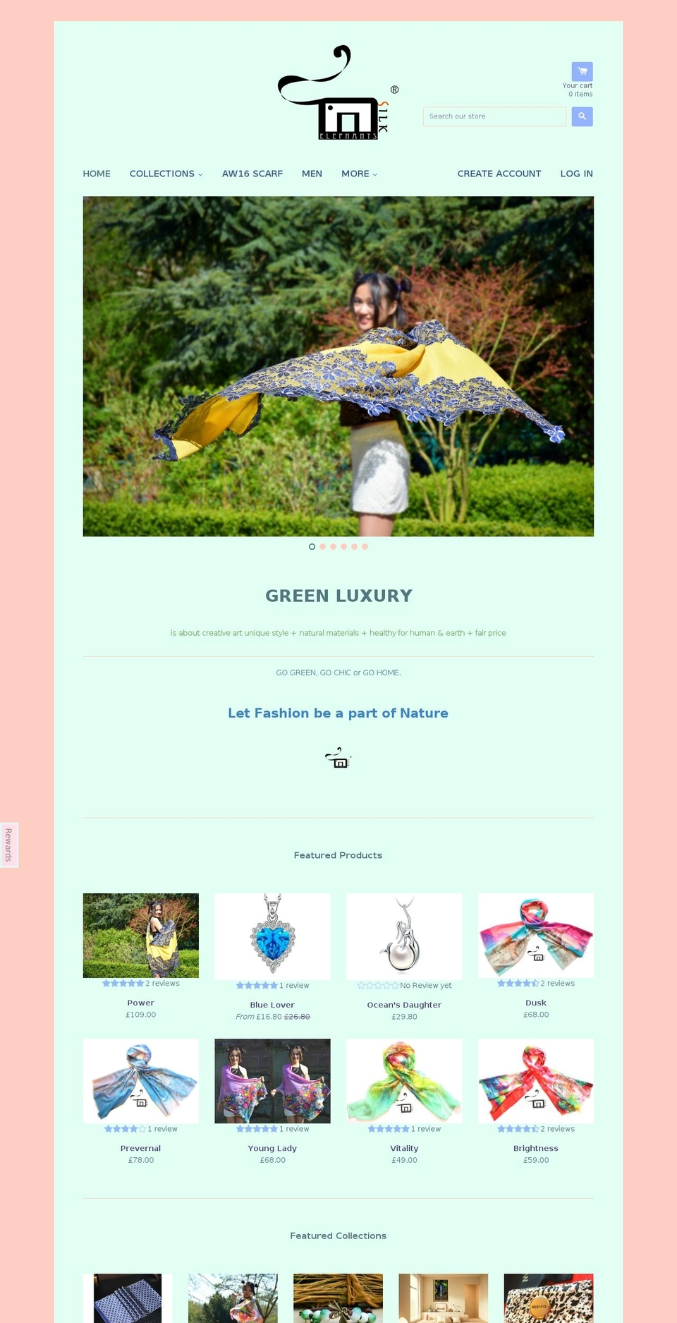 ilovescarf.com shopify website screenshot