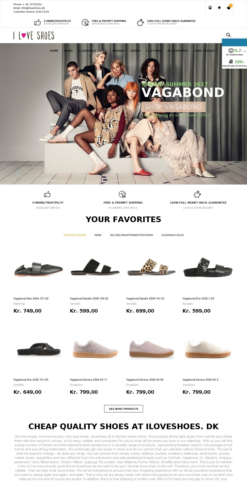 Hosoren - By UBS Shopify theme site example iloveshoes.no