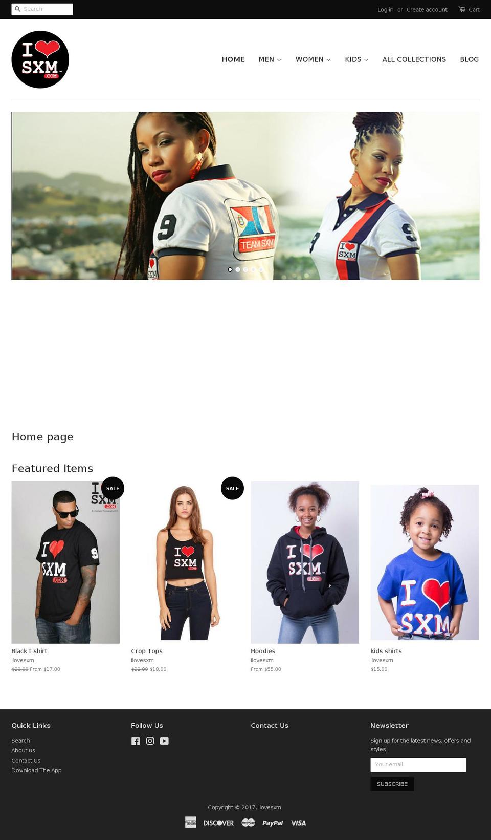 ilovesxmshop.com shopify website screenshot