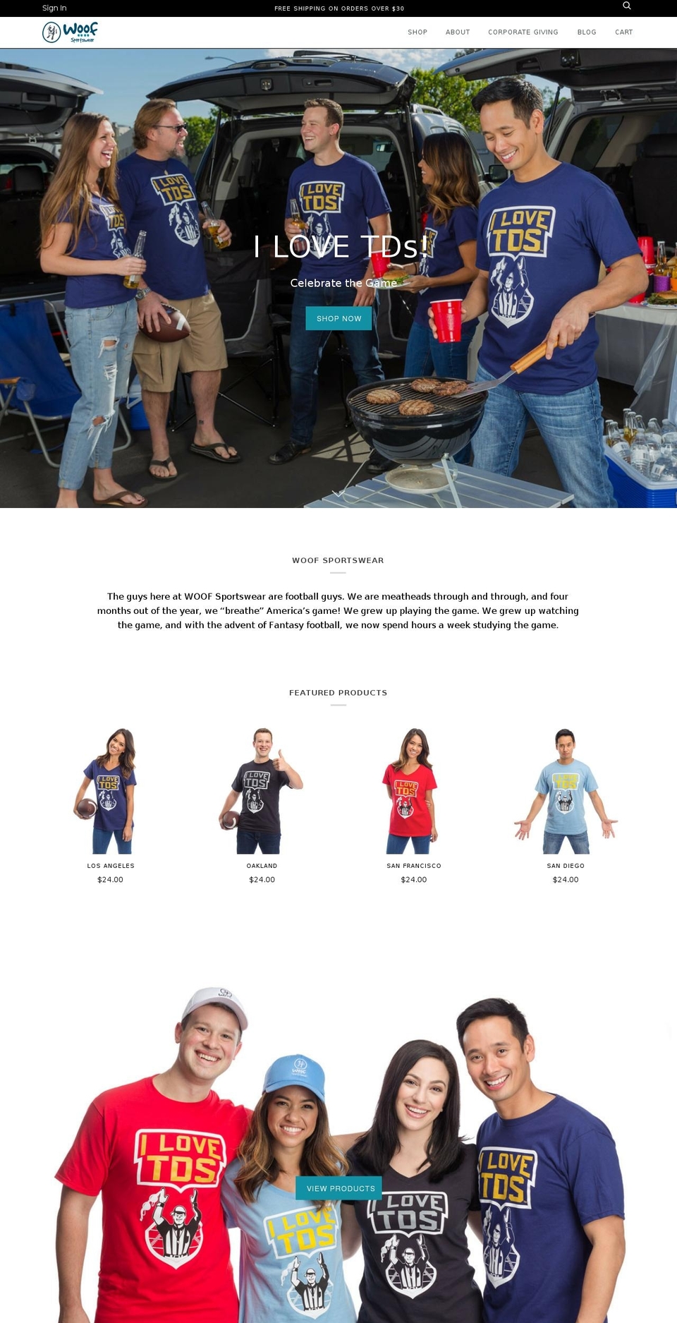ilovetds.com shopify website screenshot
