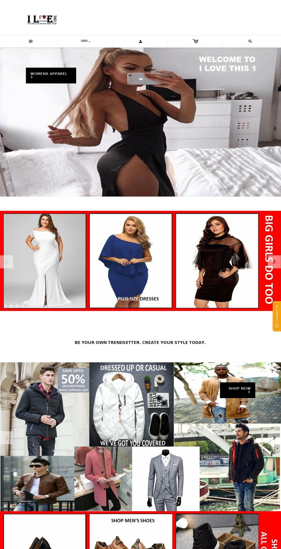 ilovethis1.com — Shopify storefront screenshot
