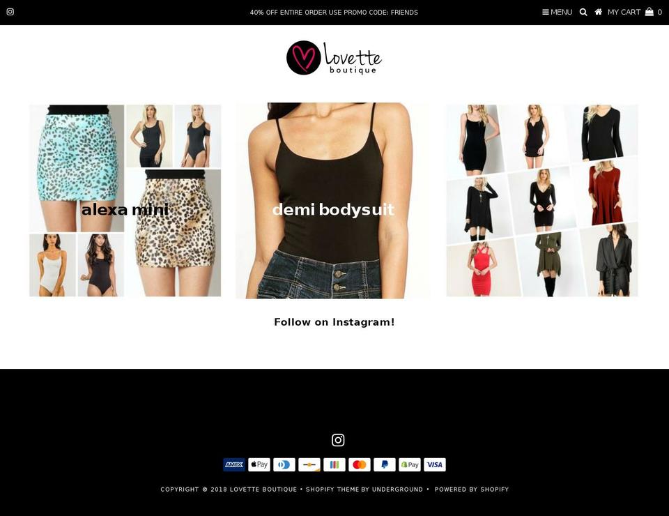 ilovette.com shopify website screenshot