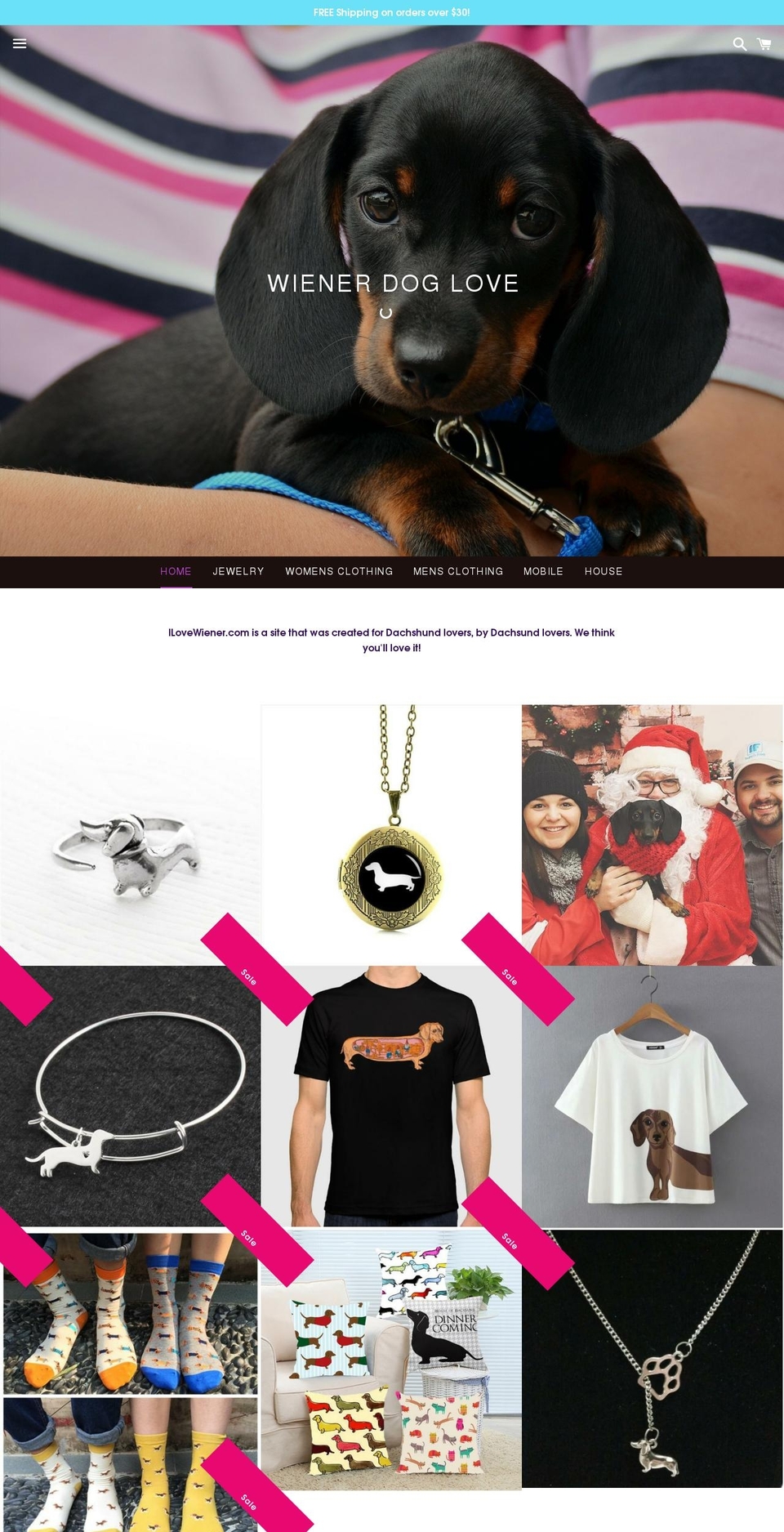 ilovewiener.com — Shopify storefront screenshot