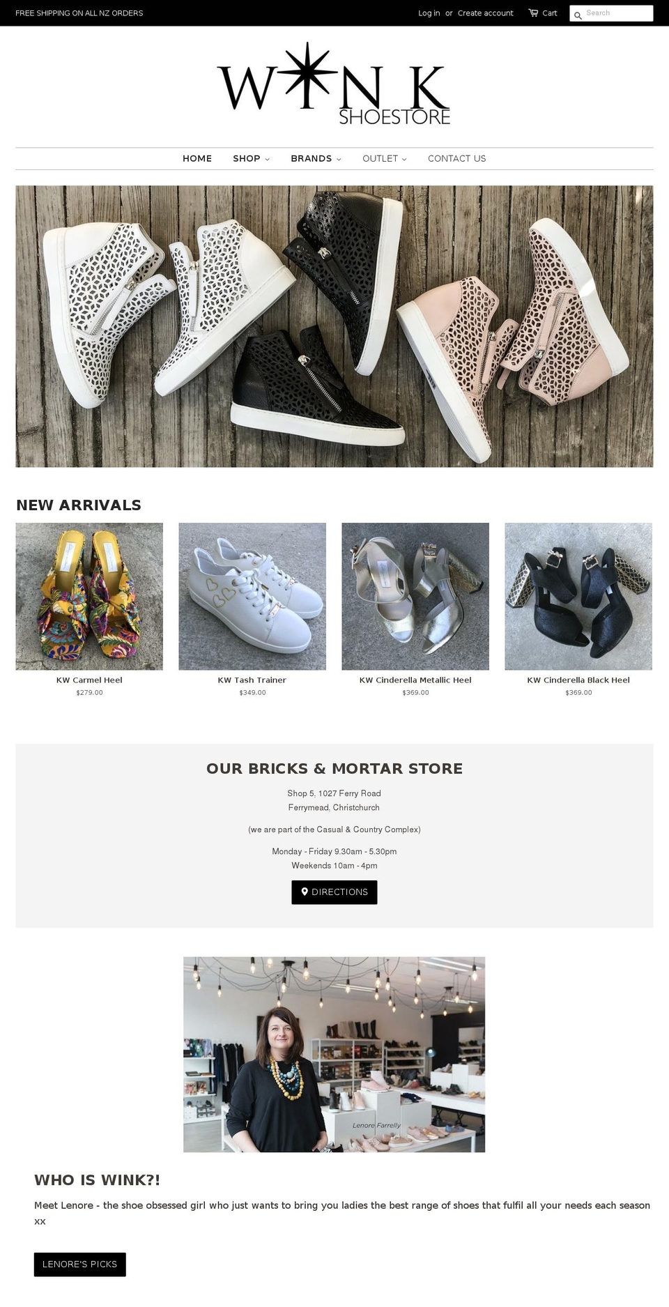 ilovewink.co.nz shopify website screenshot