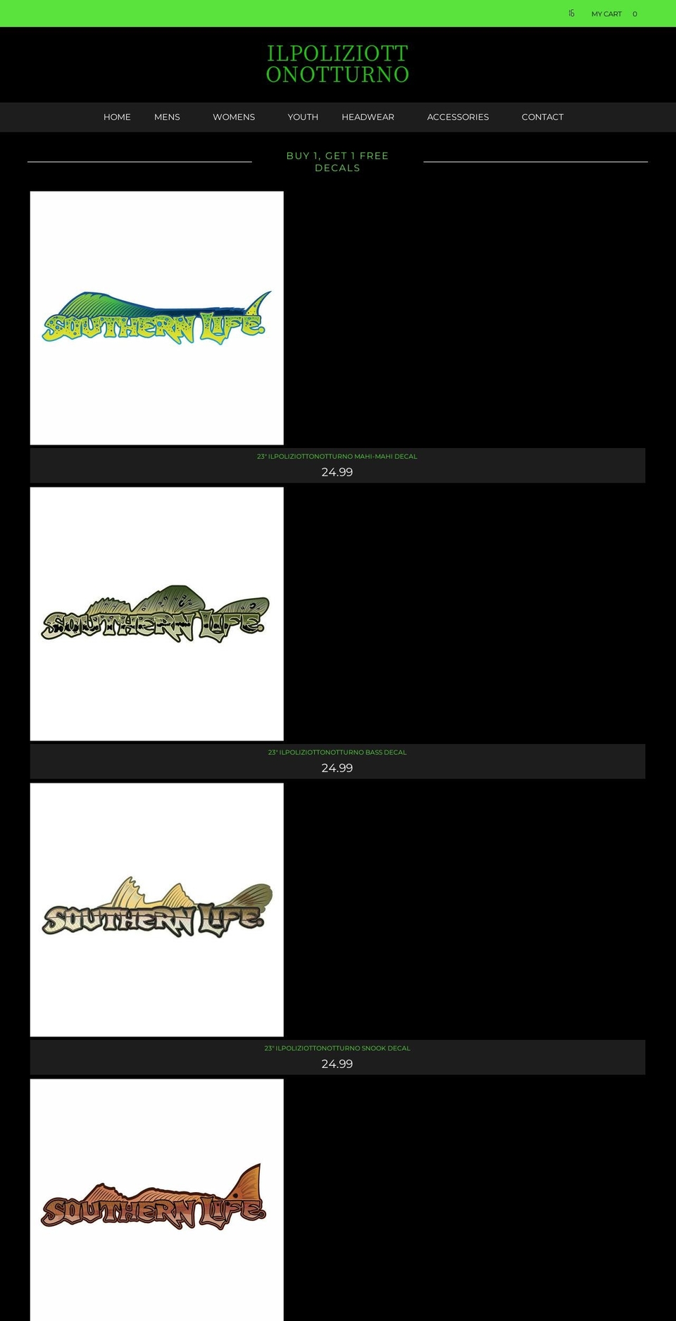 ilpoliziottonotturno.com shopify website screenshot