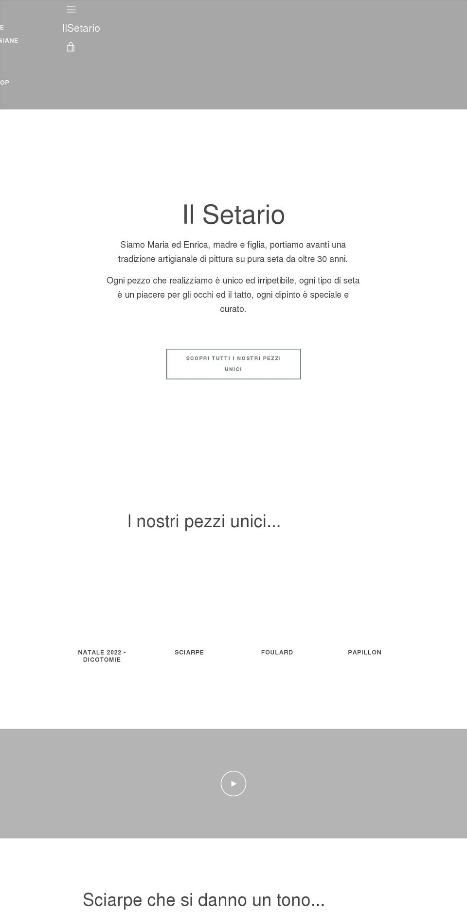 ilsetario.it shopify website screenshot