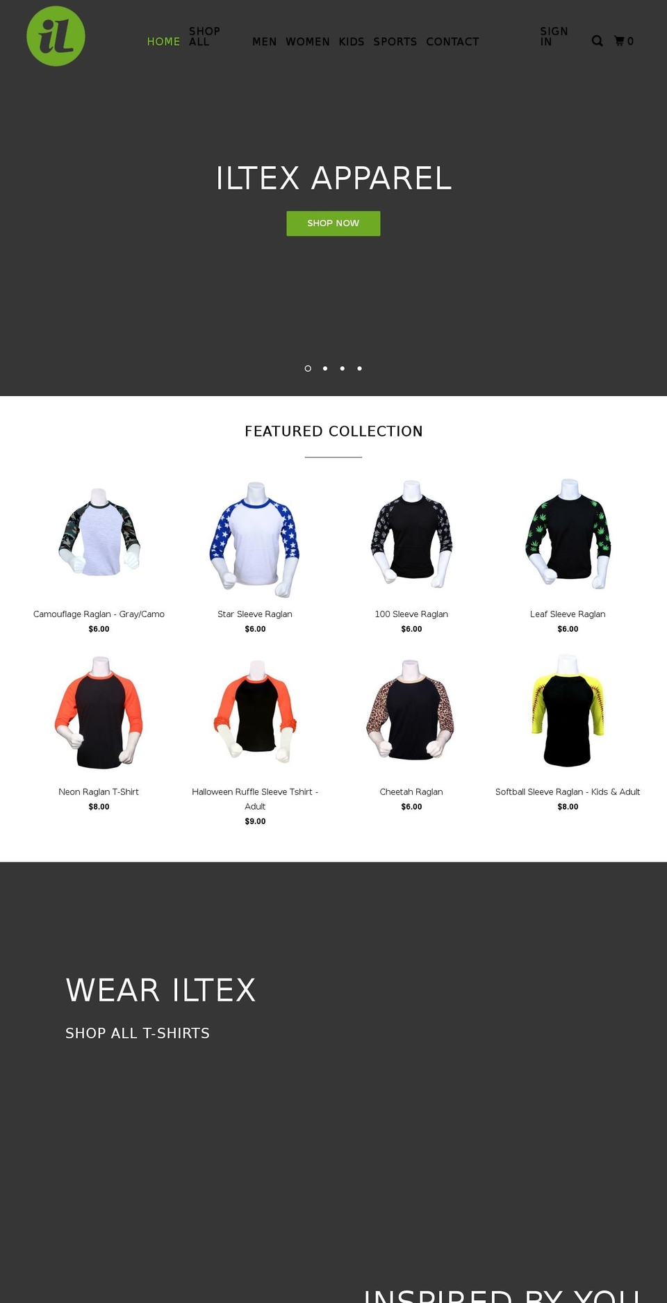 iltex.us shopify website screenshot