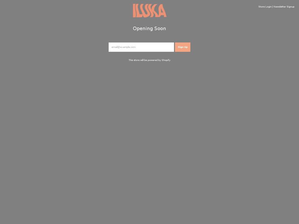 ilukawear.com.au shopify website screenshot