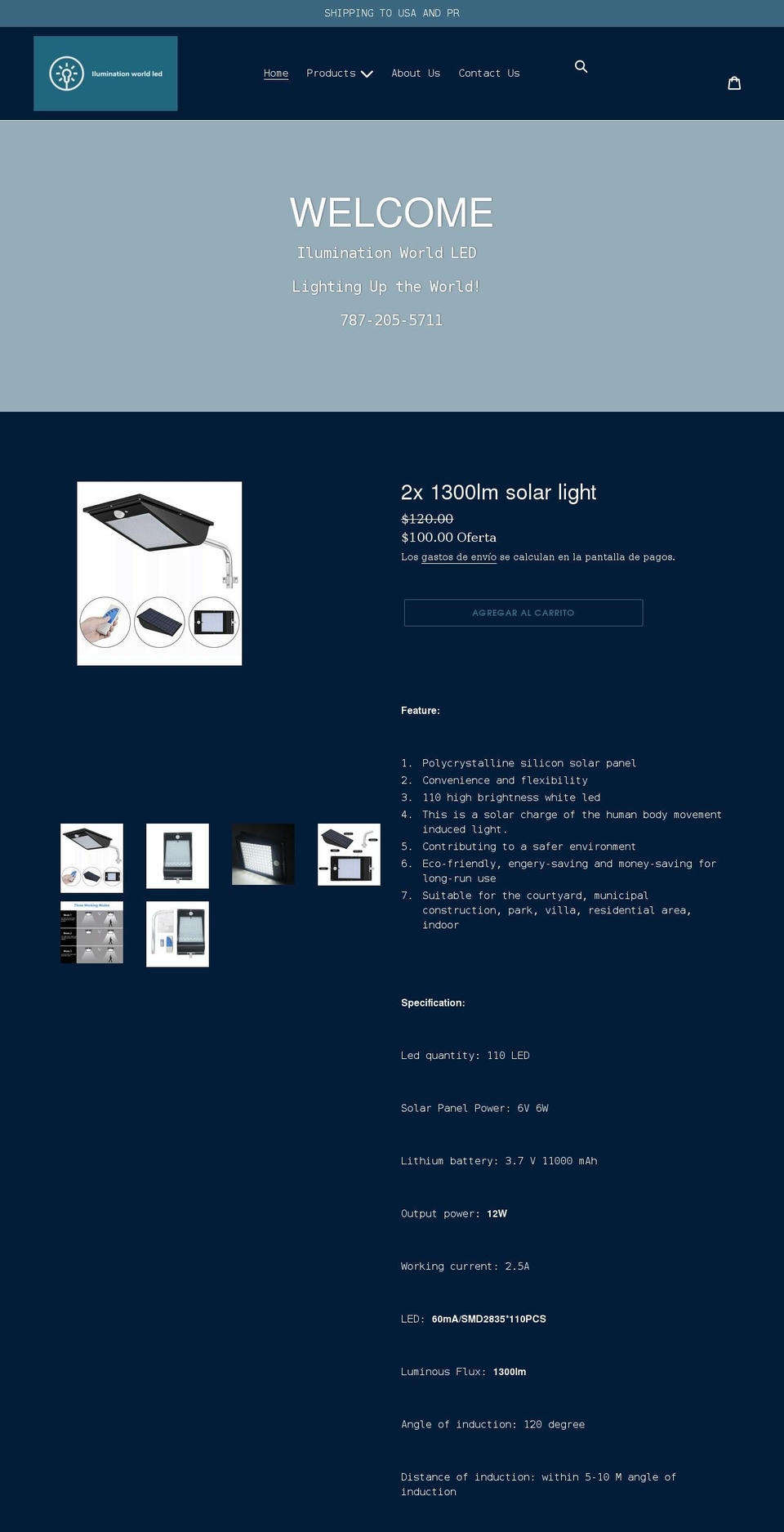 iluminationworldled.com shopify website screenshot