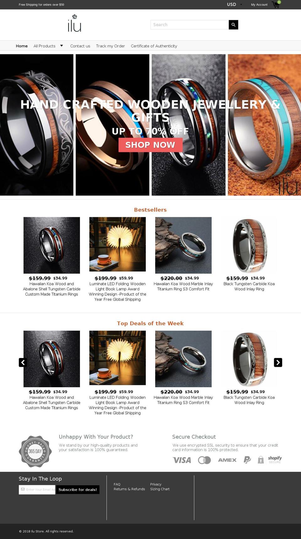 ilustore.com shopify website screenshot
