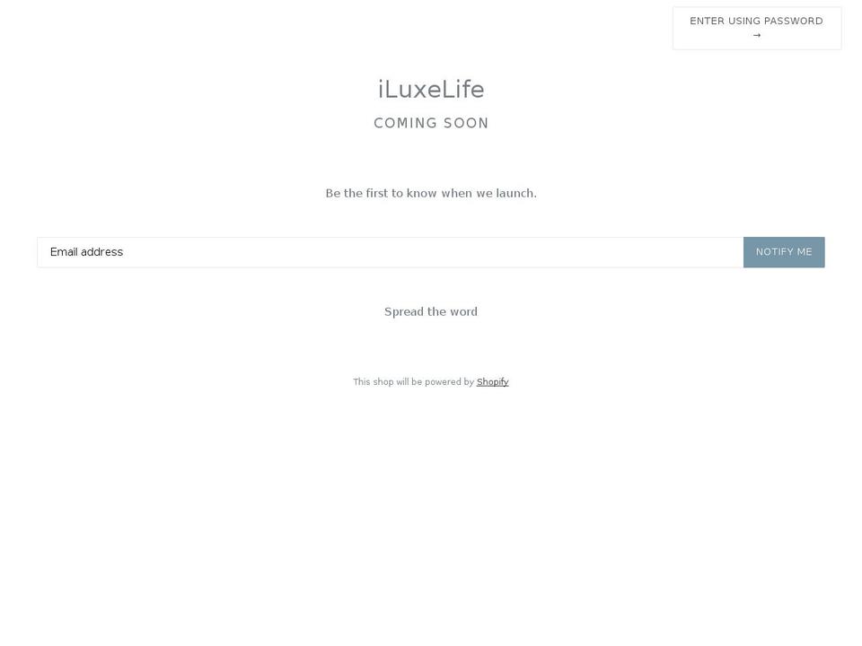 gecko-upload-1-4 Shopify theme site example iluxelife.com