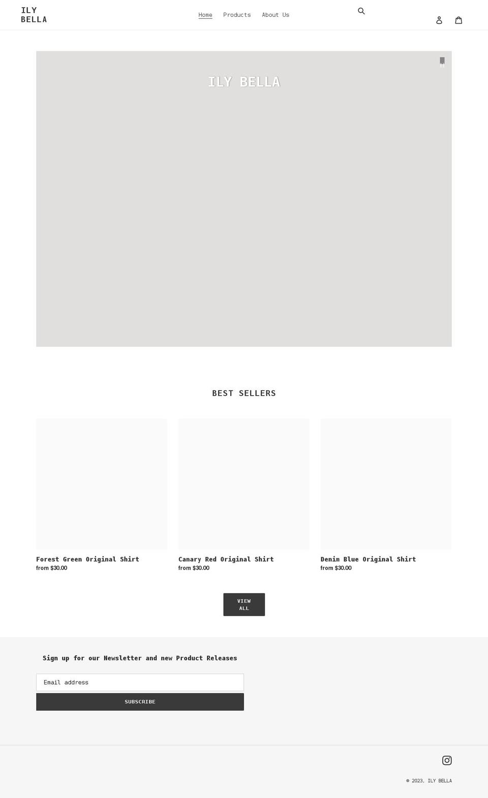 ilybella.com shopify website screenshot