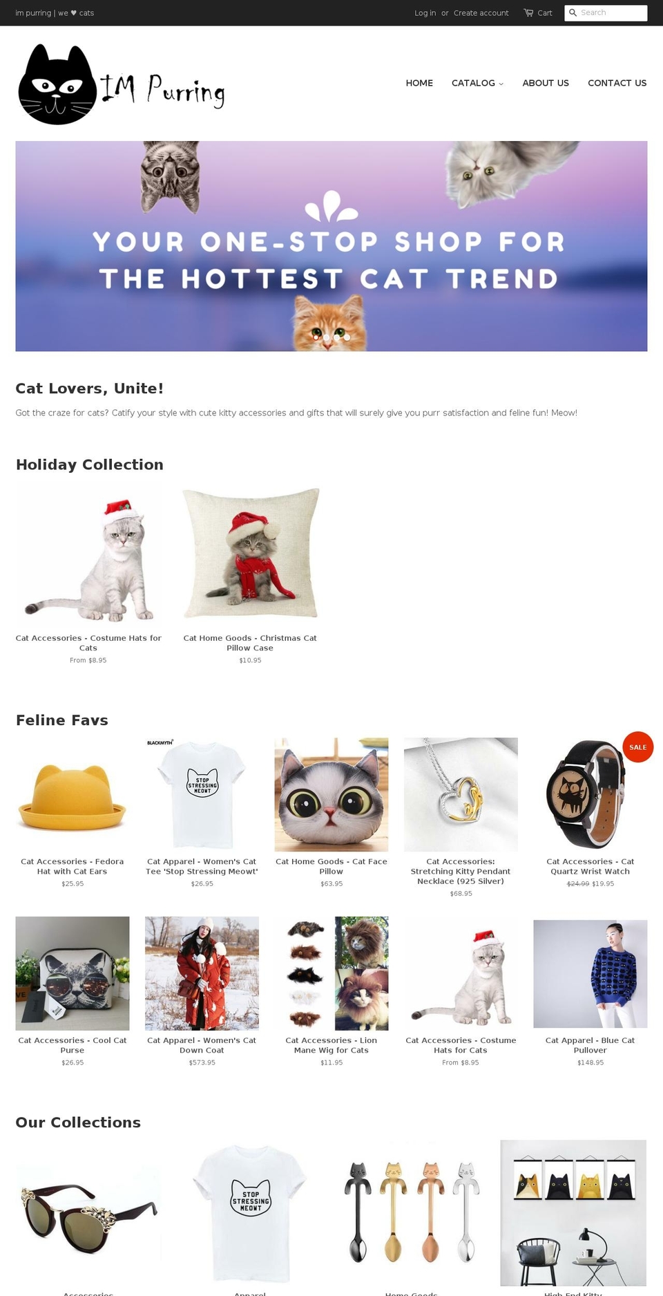 im-purring.com — Shopify storefront screenshot