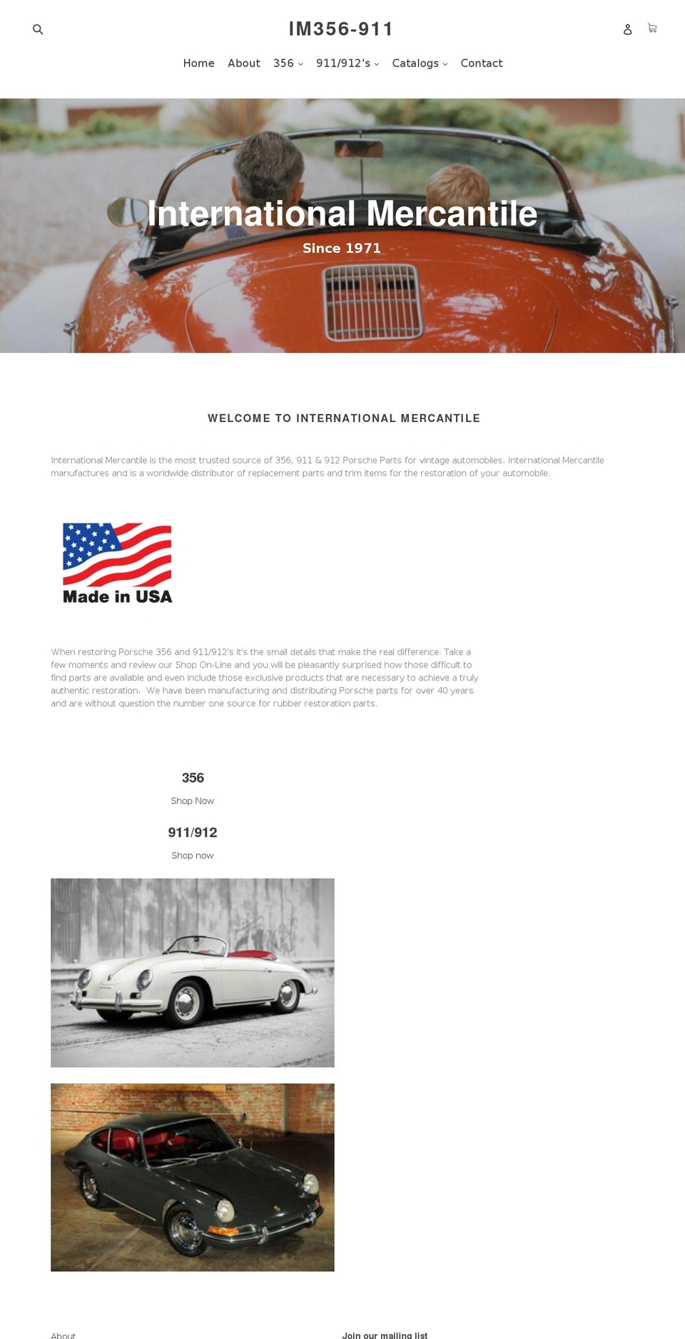 im356-911.com — Shopify storefront screenshot