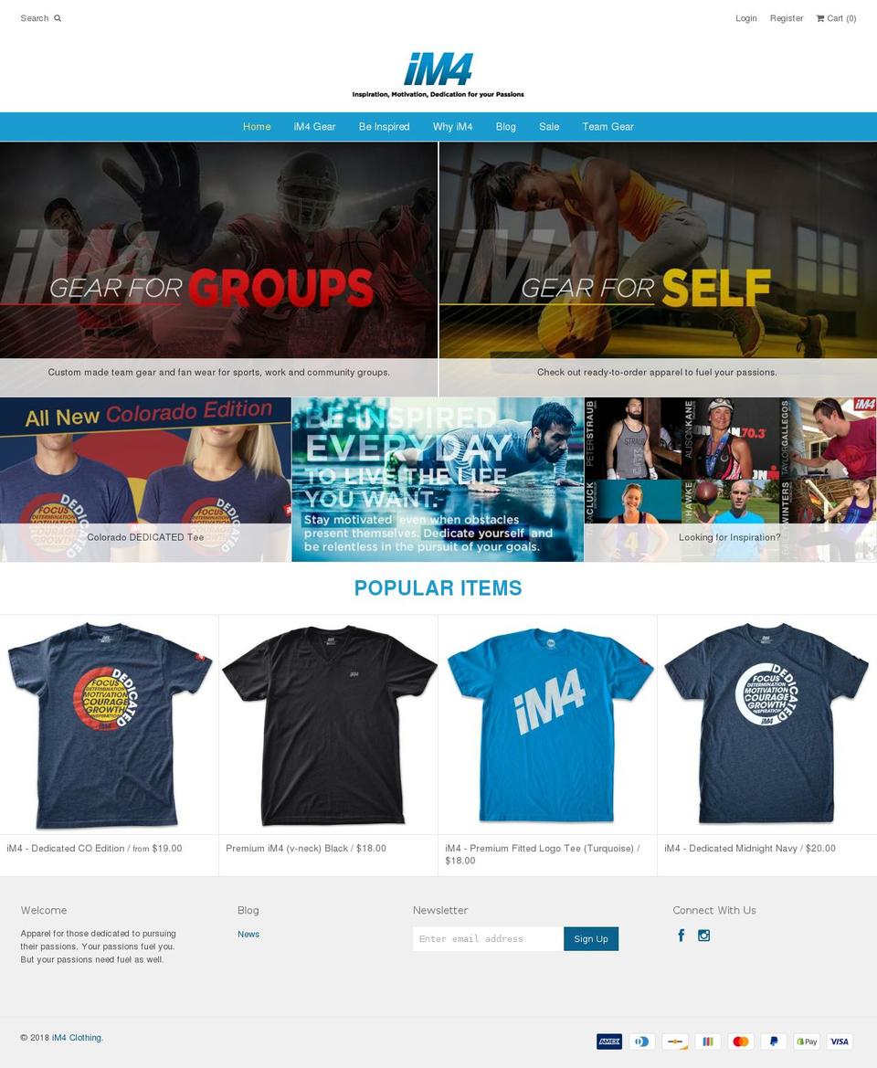 im4clothing.com — Shopify storefront screenshot