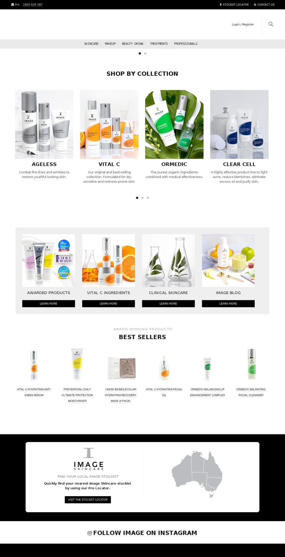 image-skincare.com.au shopify website screenshot