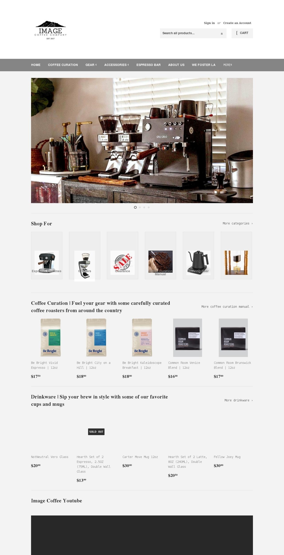 image.coffee shopify website screenshot