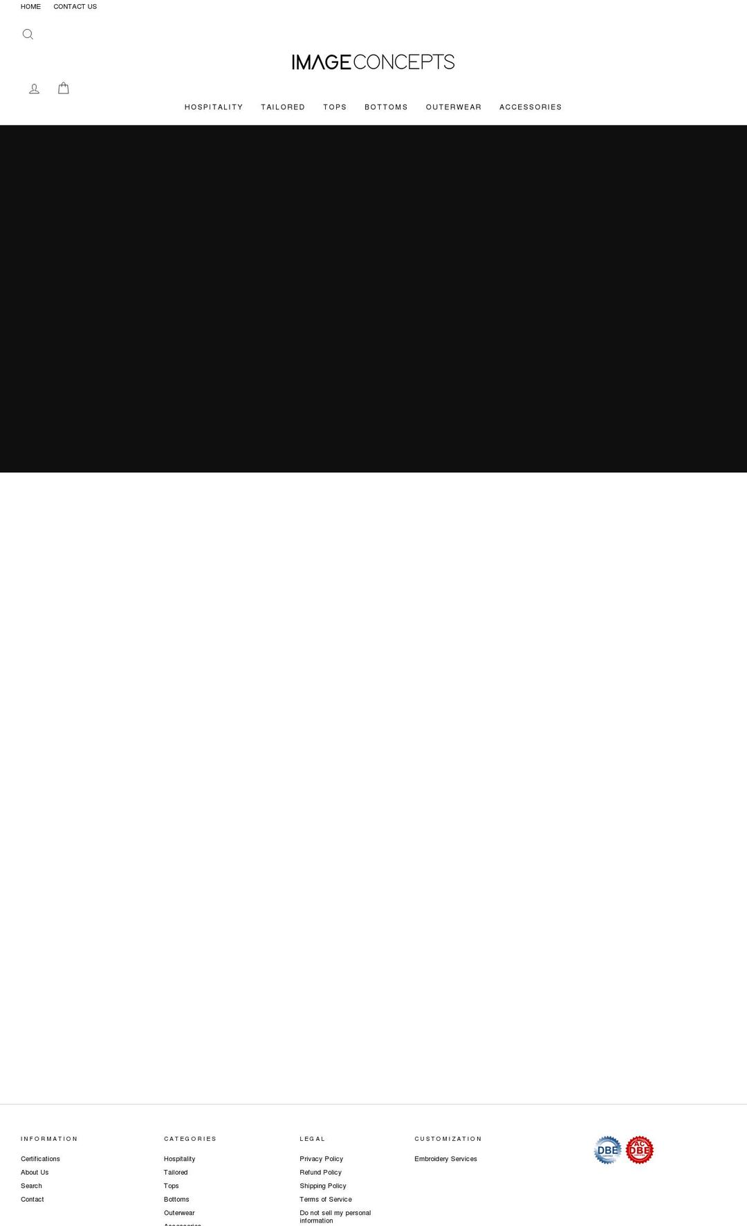 imageconcepts-uniforms.com shopify website screenshot