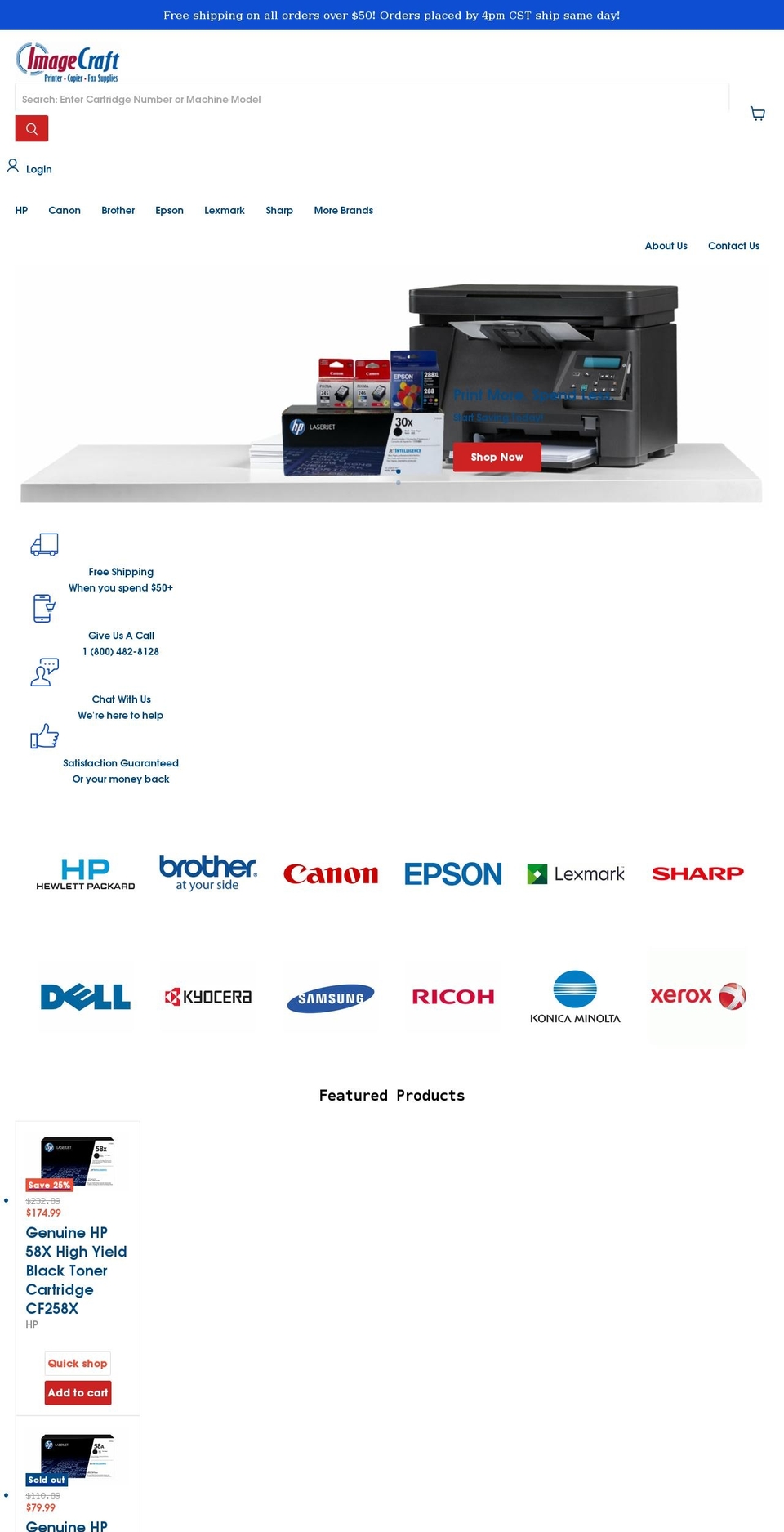 imagecraft.net shopify website screenshot