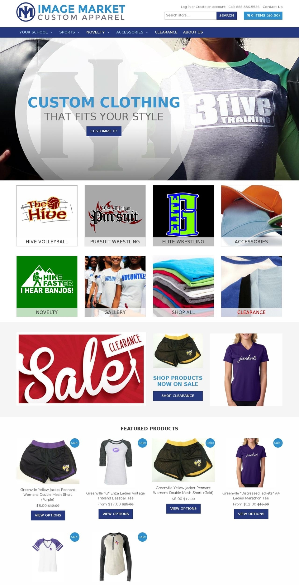 imagemarketapparel.com — Shopify storefront screenshot